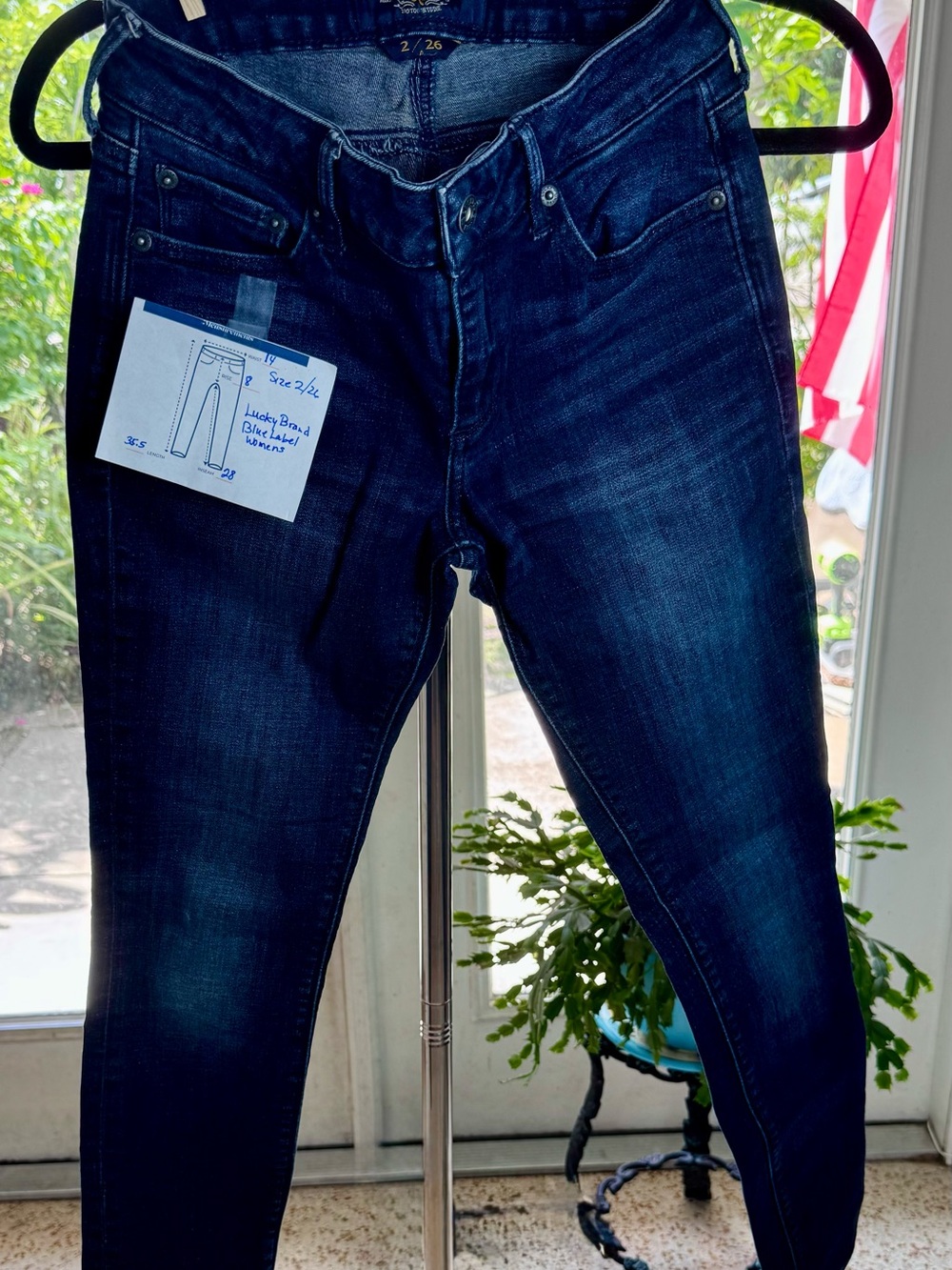 Lucky Brand Lolita Low Rise Skinny Ankle Jeans Women’s 2/26 Dark Wash